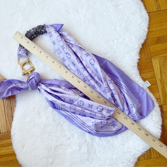 Monogram Scarf Necklace - Picture 4 of 6